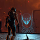 selene vassos looks at nemesis in returnal - best ps5 games